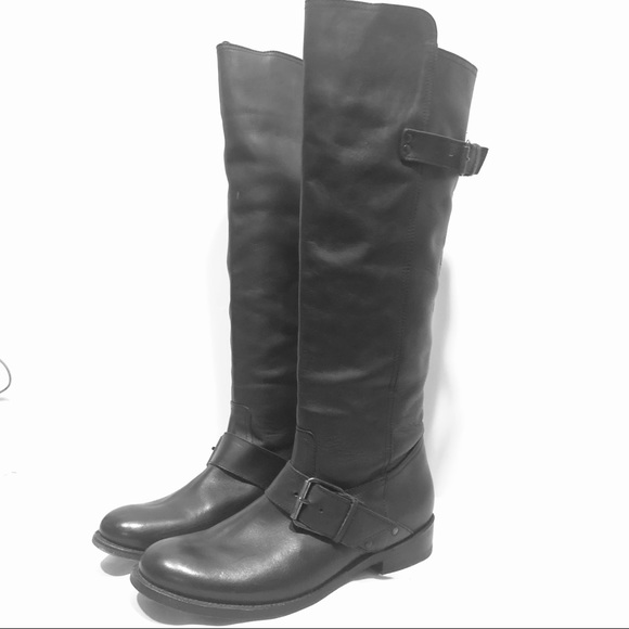 womens black knee high boots size 9